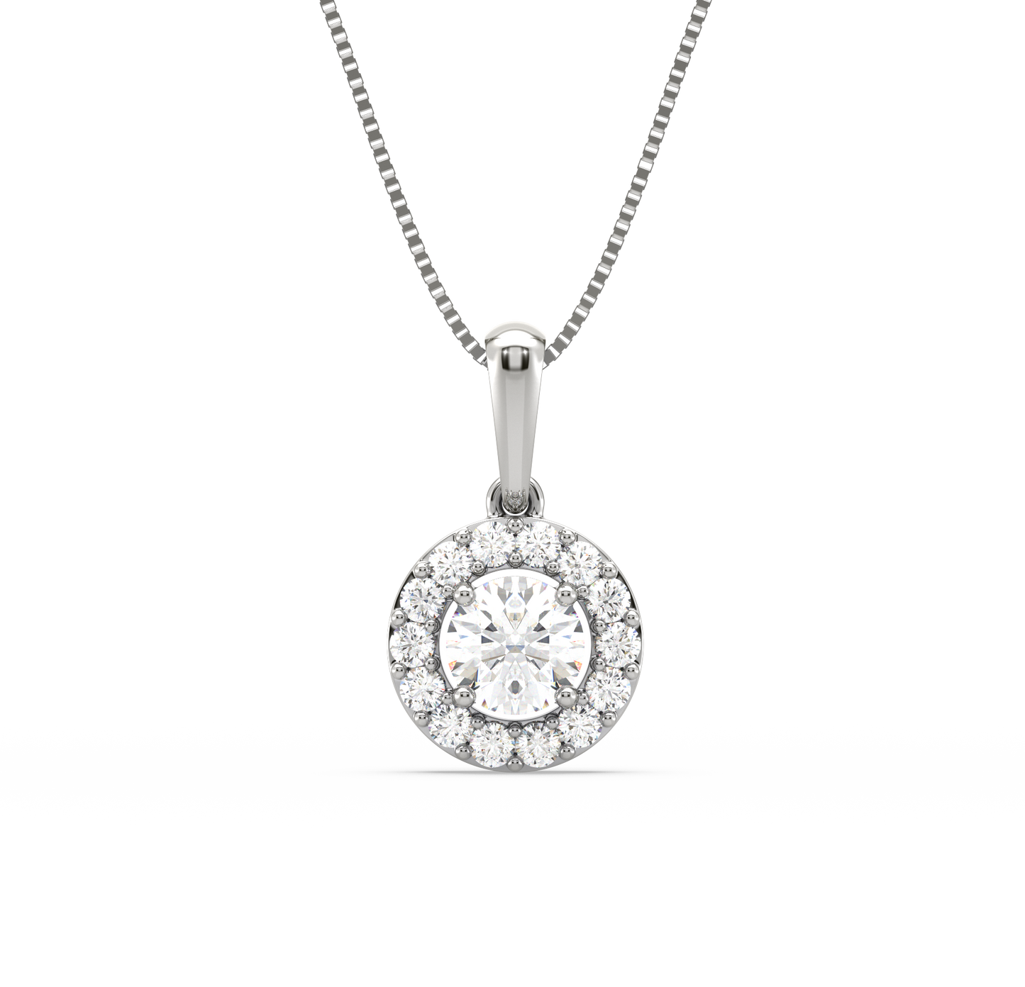 Livia Halo Diamond Pendant