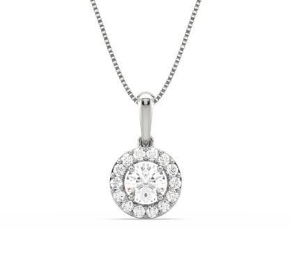 Livia Halo Diamond Pendant