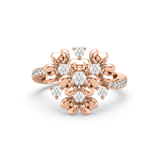 Emily Flower Diamond Ring