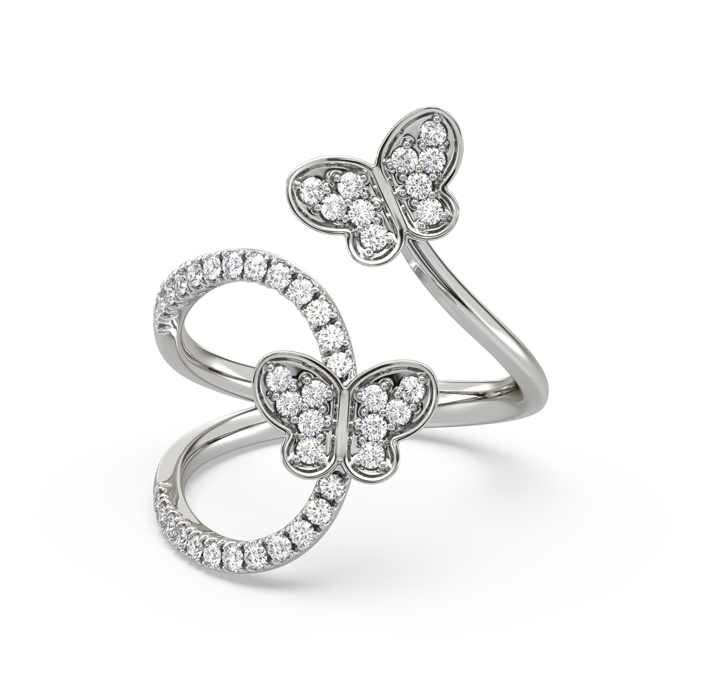 Olivia Butterfly Open Diamond Ring