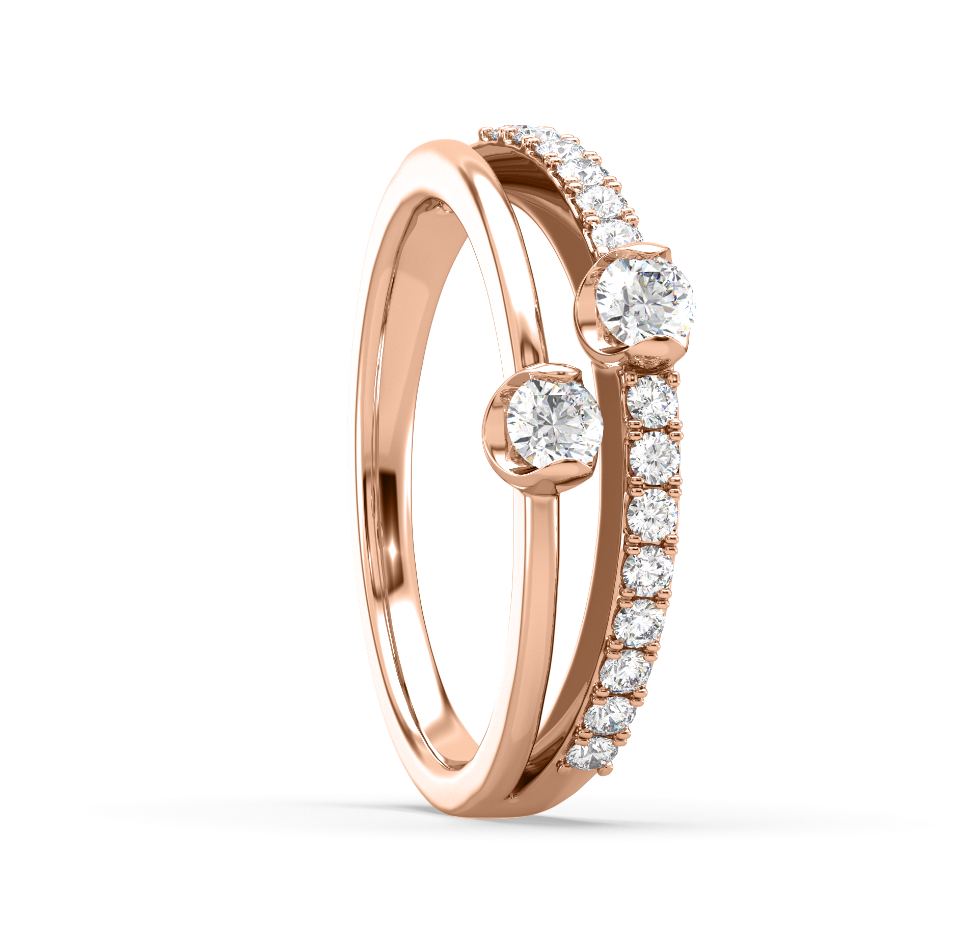 Elsa Linear Diamond Ring