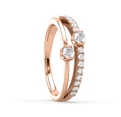 Elsa Linear Diamond Ring