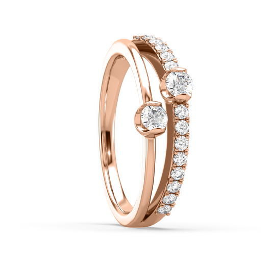 Elsa Linear Diamond Ring