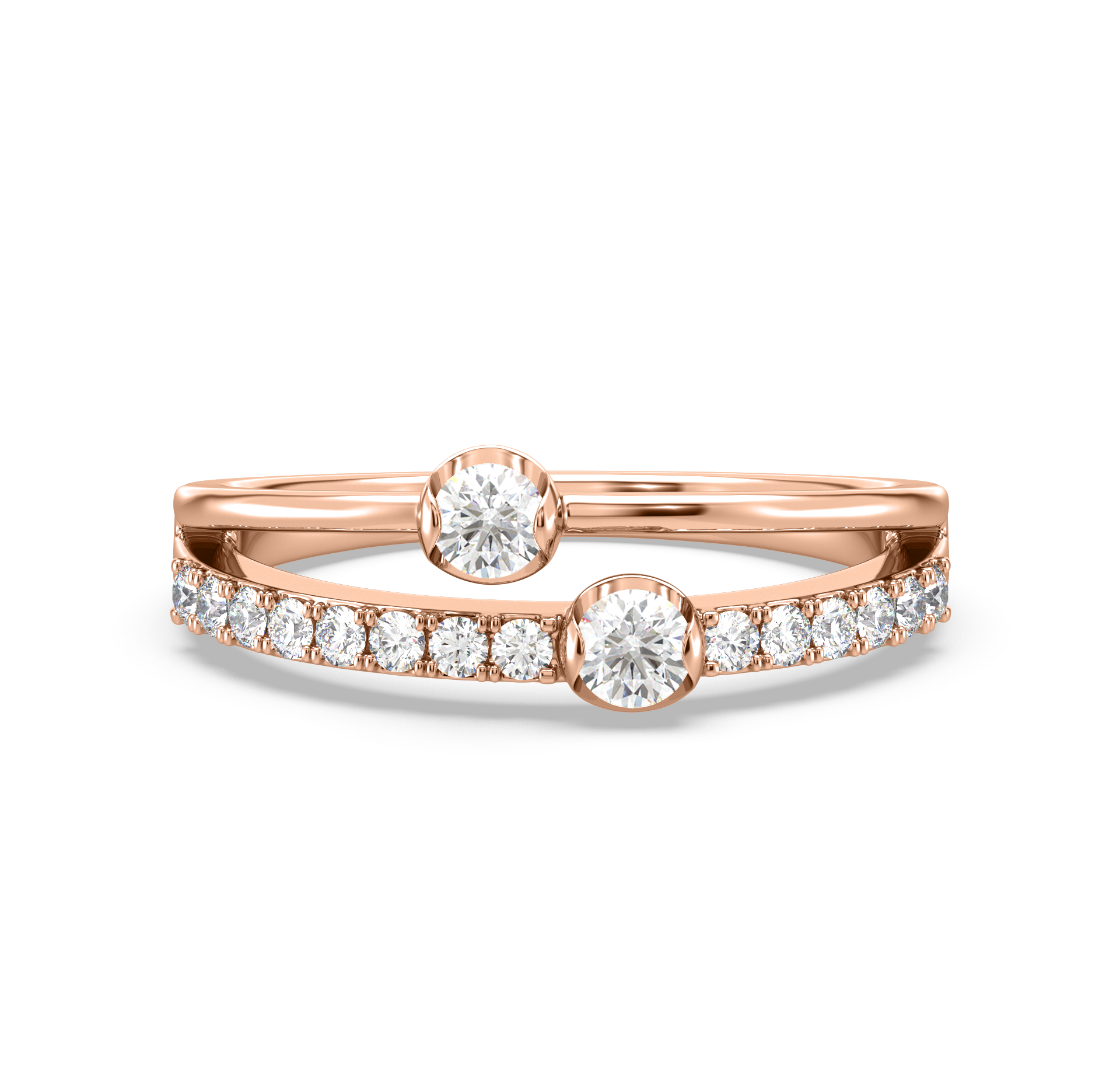 Elsa Linear Diamond Ring