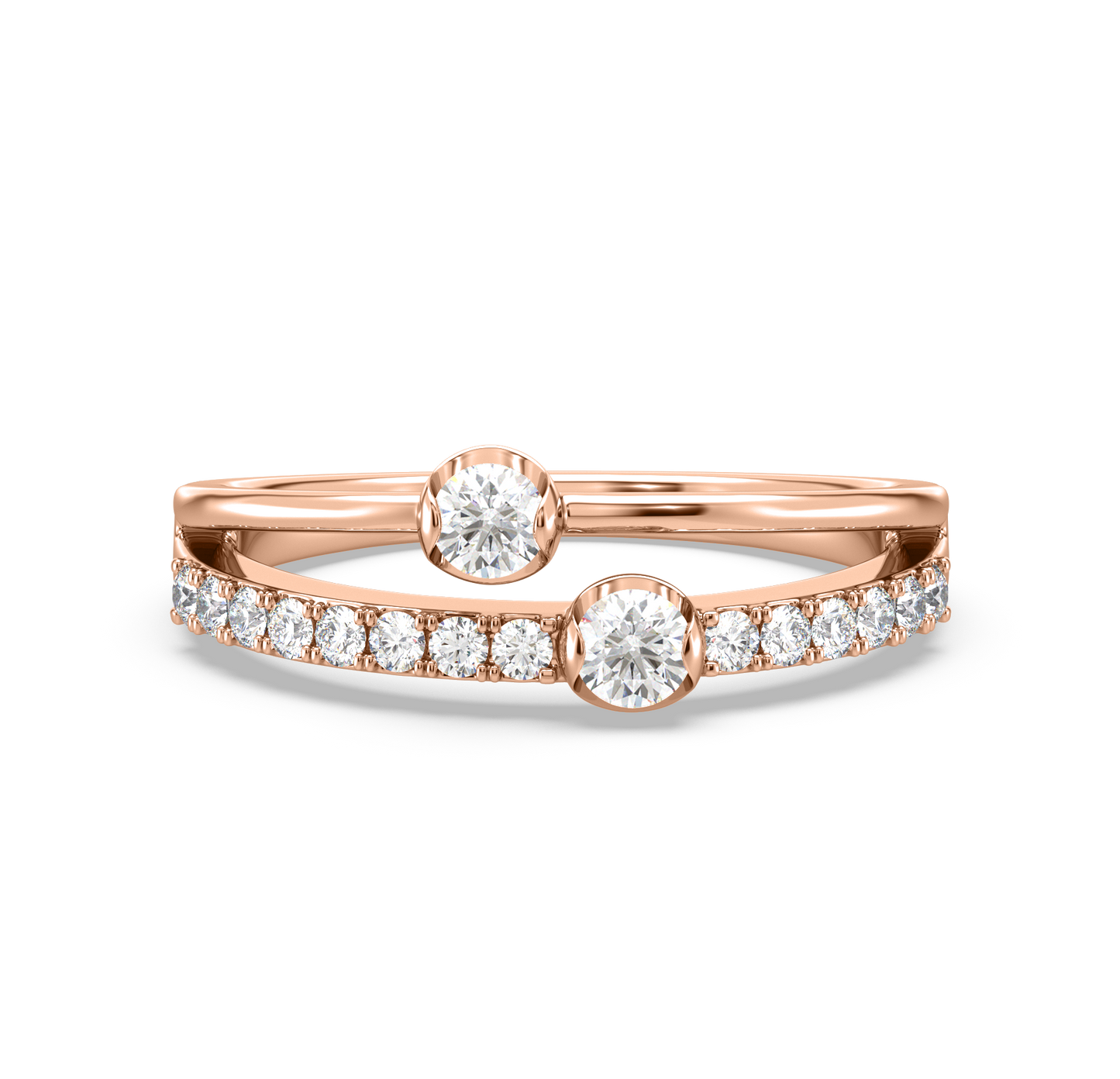 Elsa Linear Diamond Ring