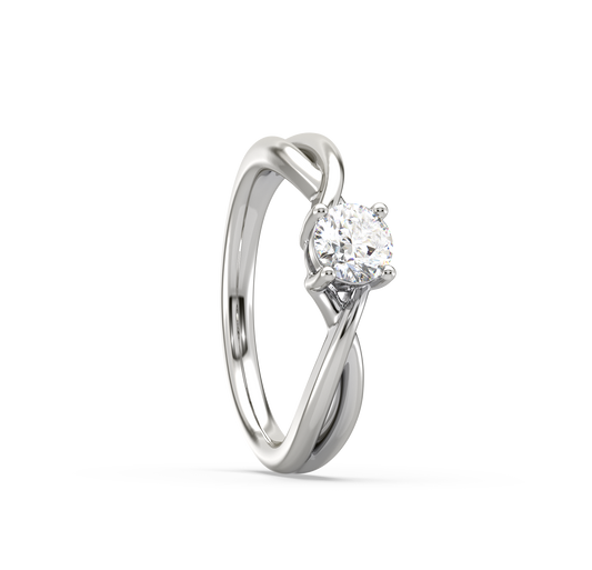 Delilah Entwined Solitaire Ring