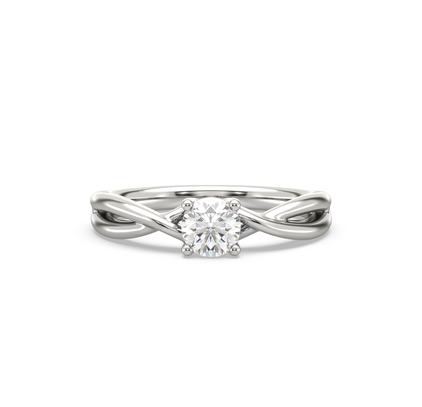 Delilah Entwined Solitaire Ring