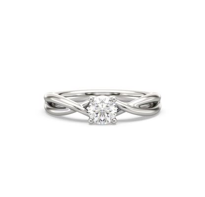 Delilah Entwined Solitaire Ring