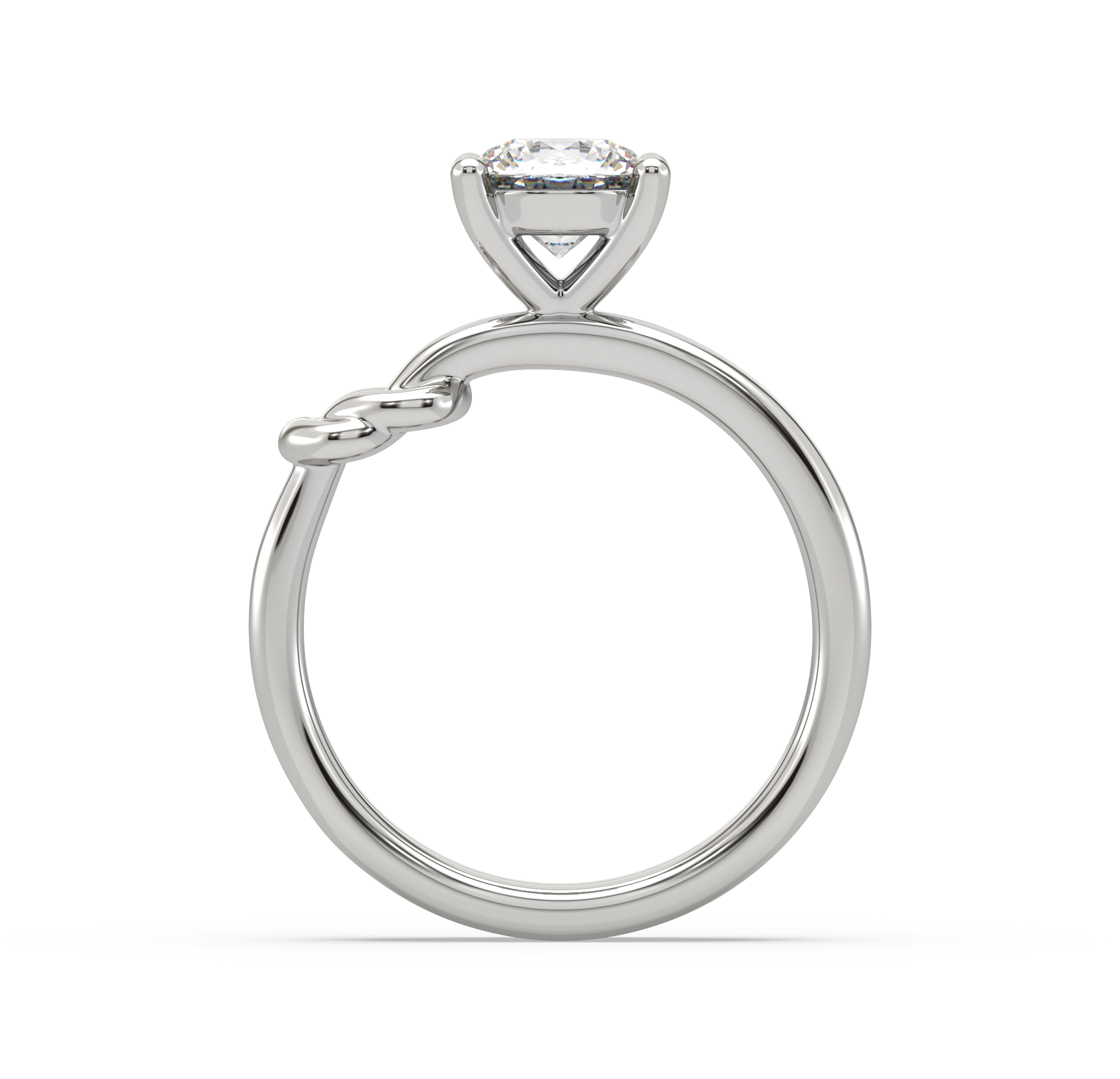 Mabel Knot Solitaire Ring