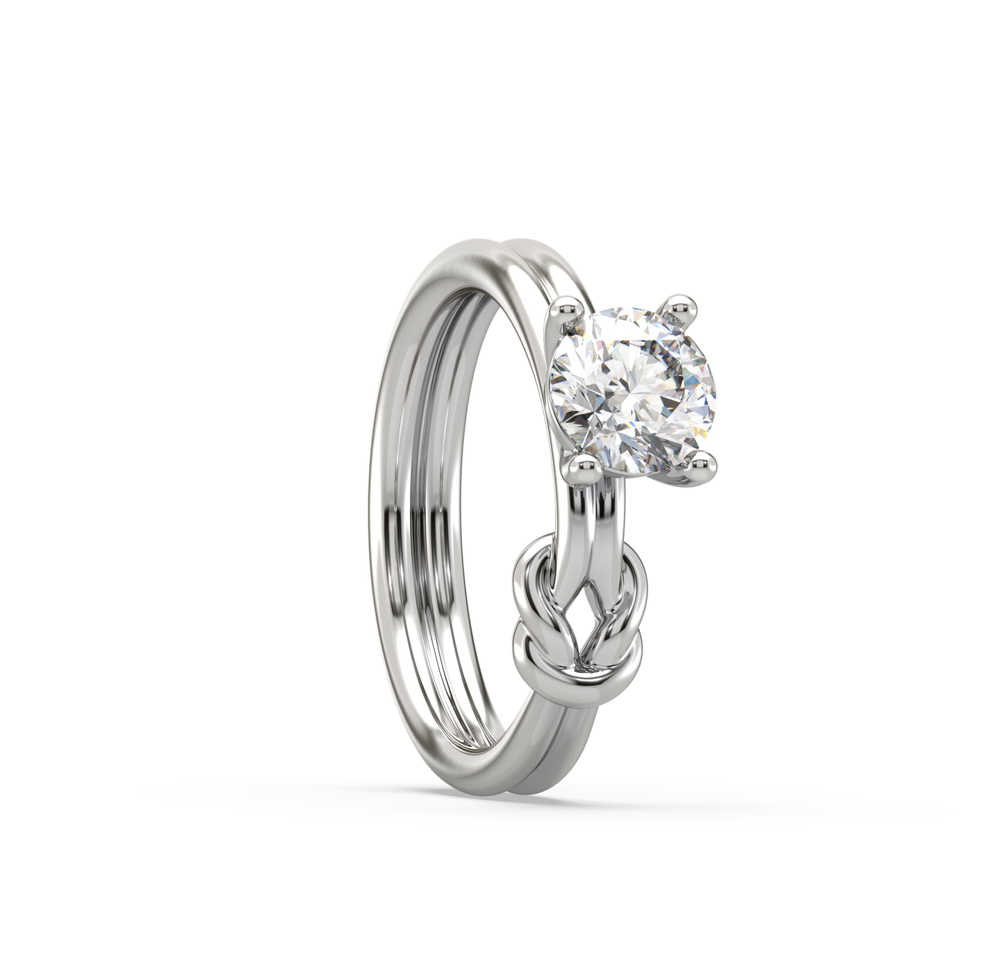 Mabel Knot Solitaire Ring