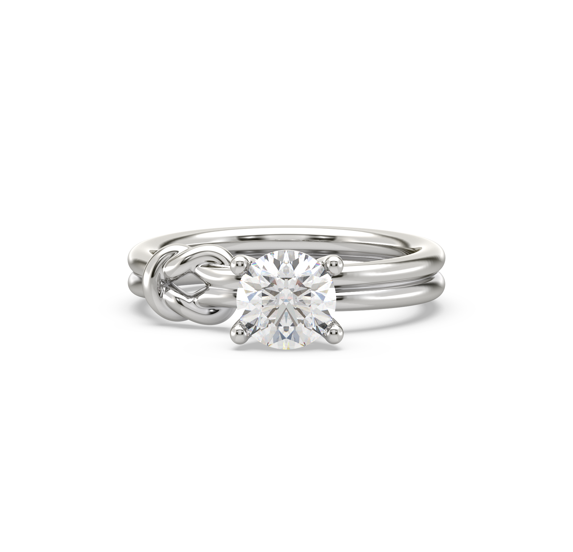 Mabel Knot Solitaire Ring