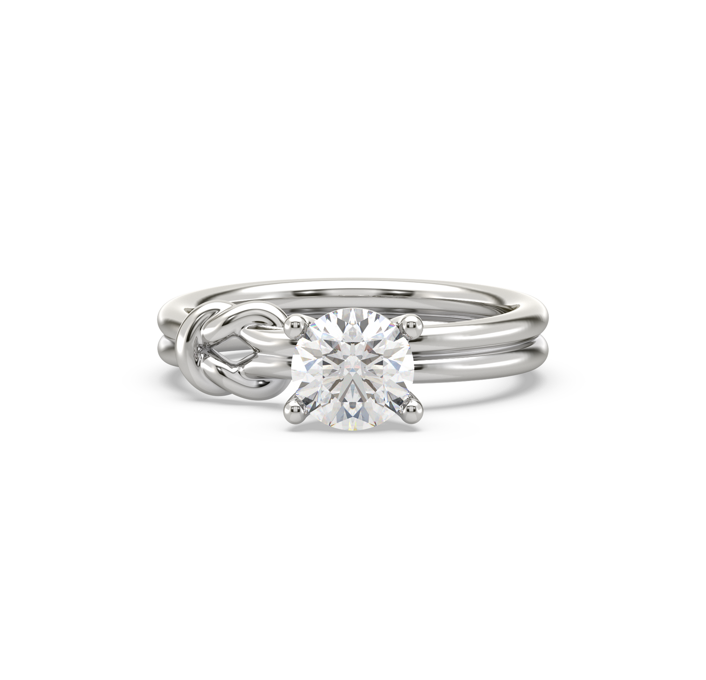 Mabel Knot Solitaire Ring