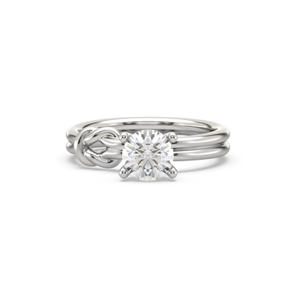 Mabel Knot Solitaire Ring