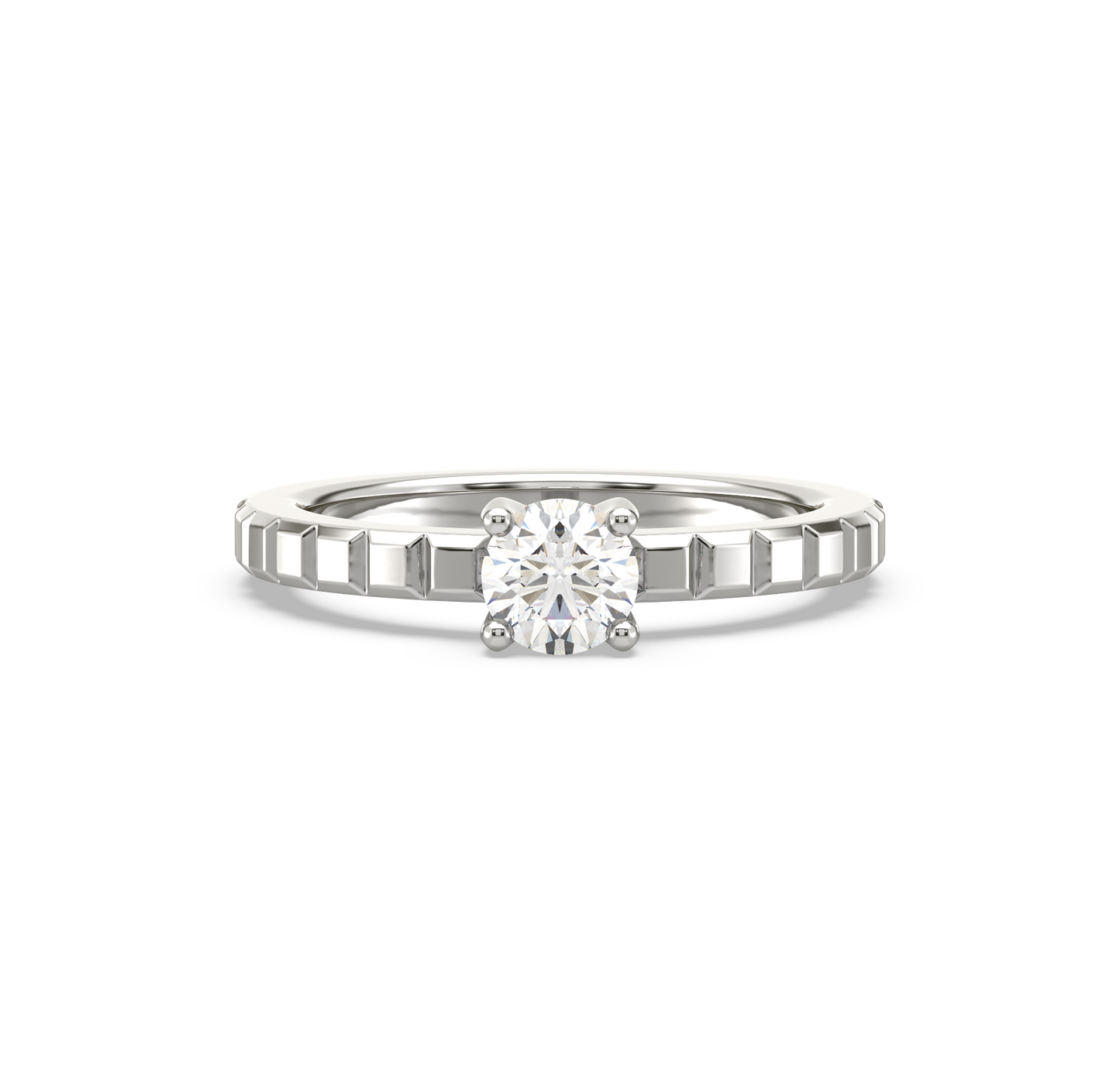 Arial Single Stone Solitaire Ring