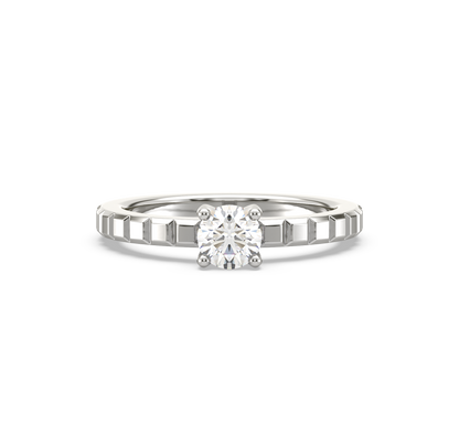 Arial Single Stone Solitaire Ring