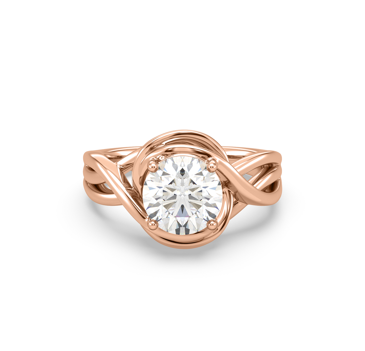 Zaria Twist Solitaire Diamond