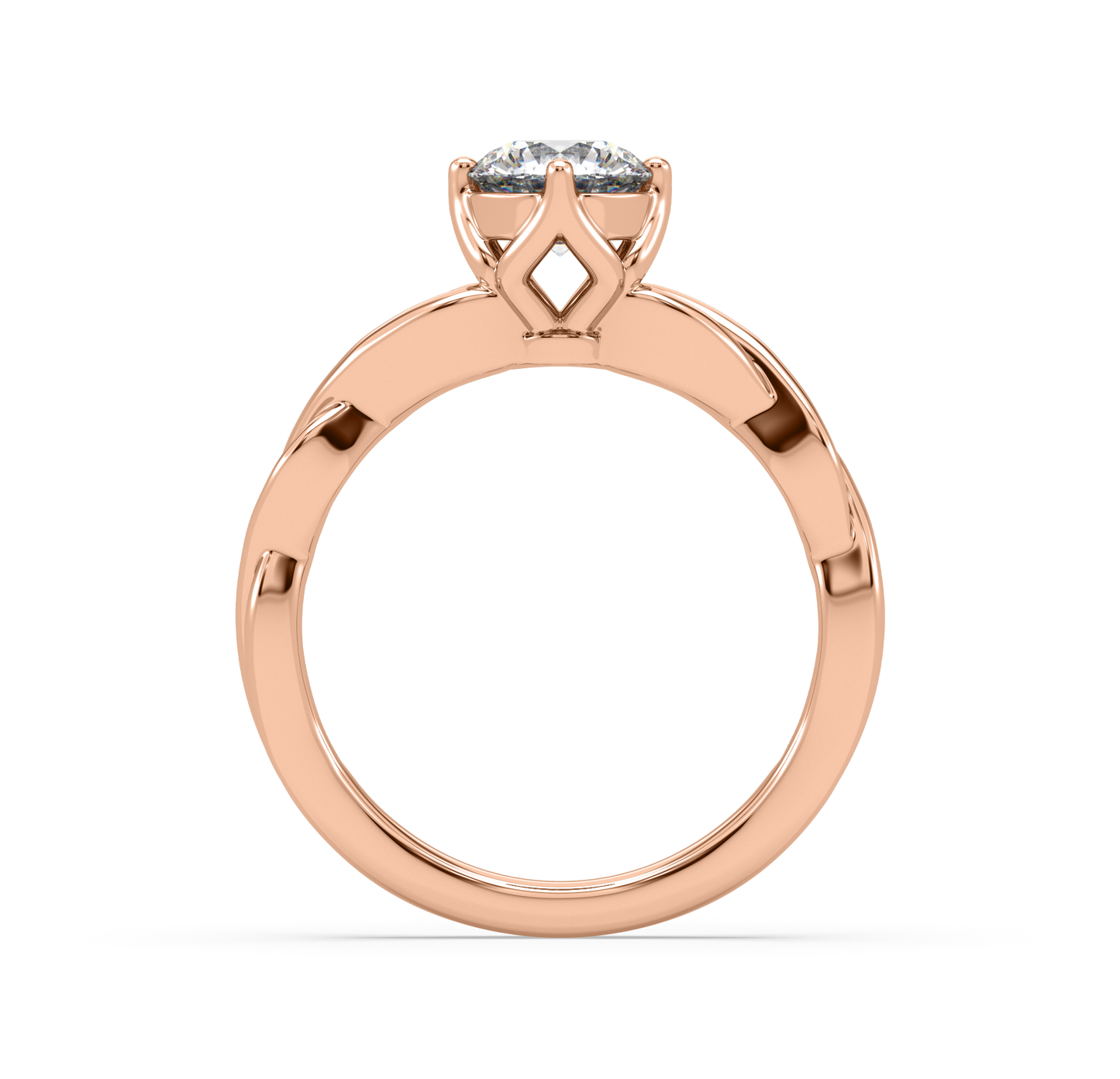 Vanessa Intertwined Solitaire Ring