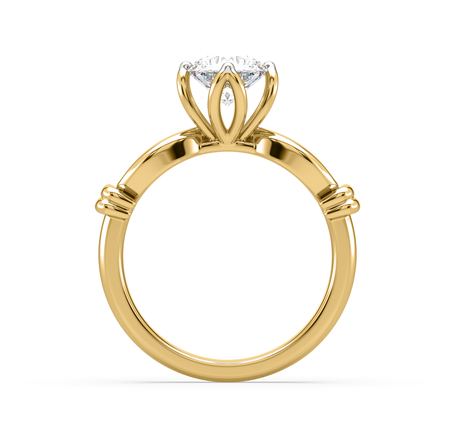 Melody Clover Solitaire Ring – DIVAA by ORRA