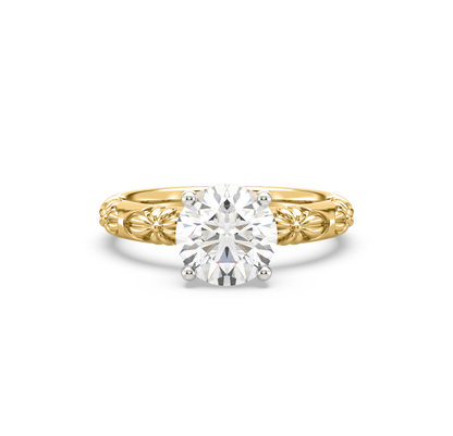 Sienna Flower Solitaire Diamond Ring