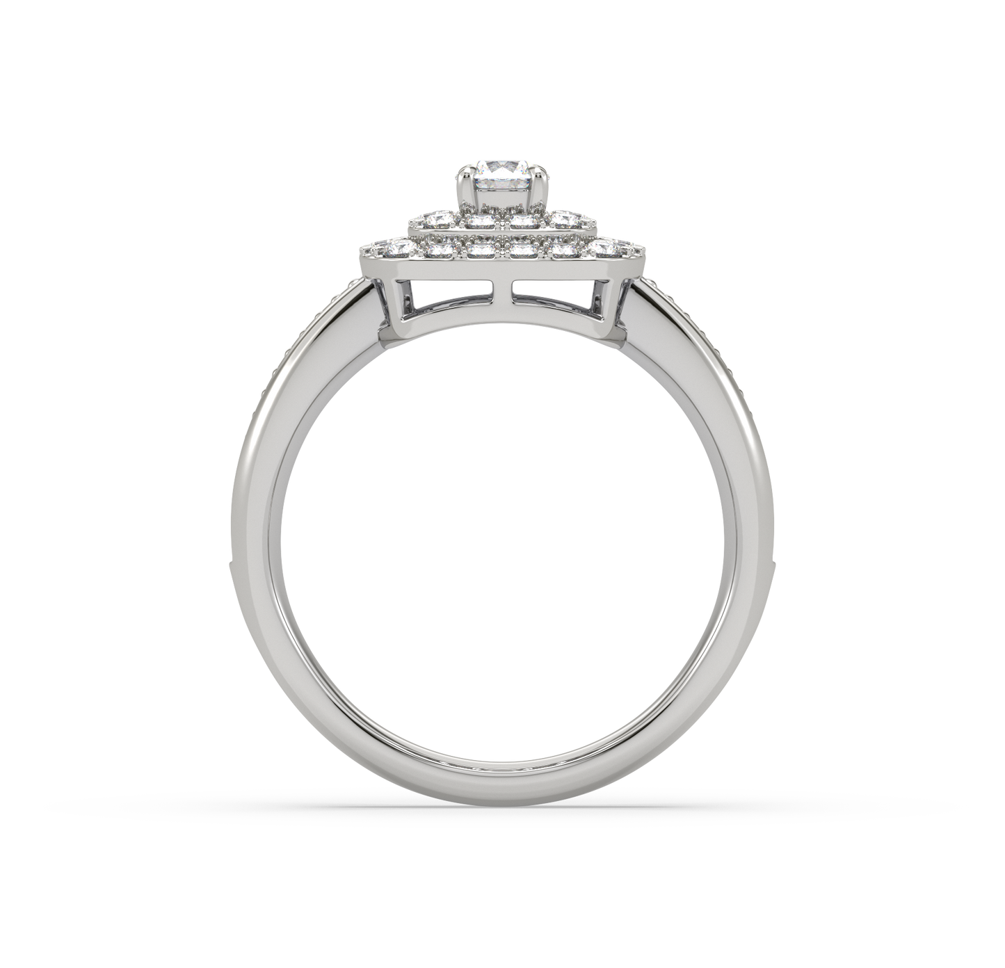 Emilia Double Cushion Halo Ring