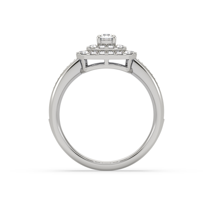 Emilia Double Cushion Halo Ring