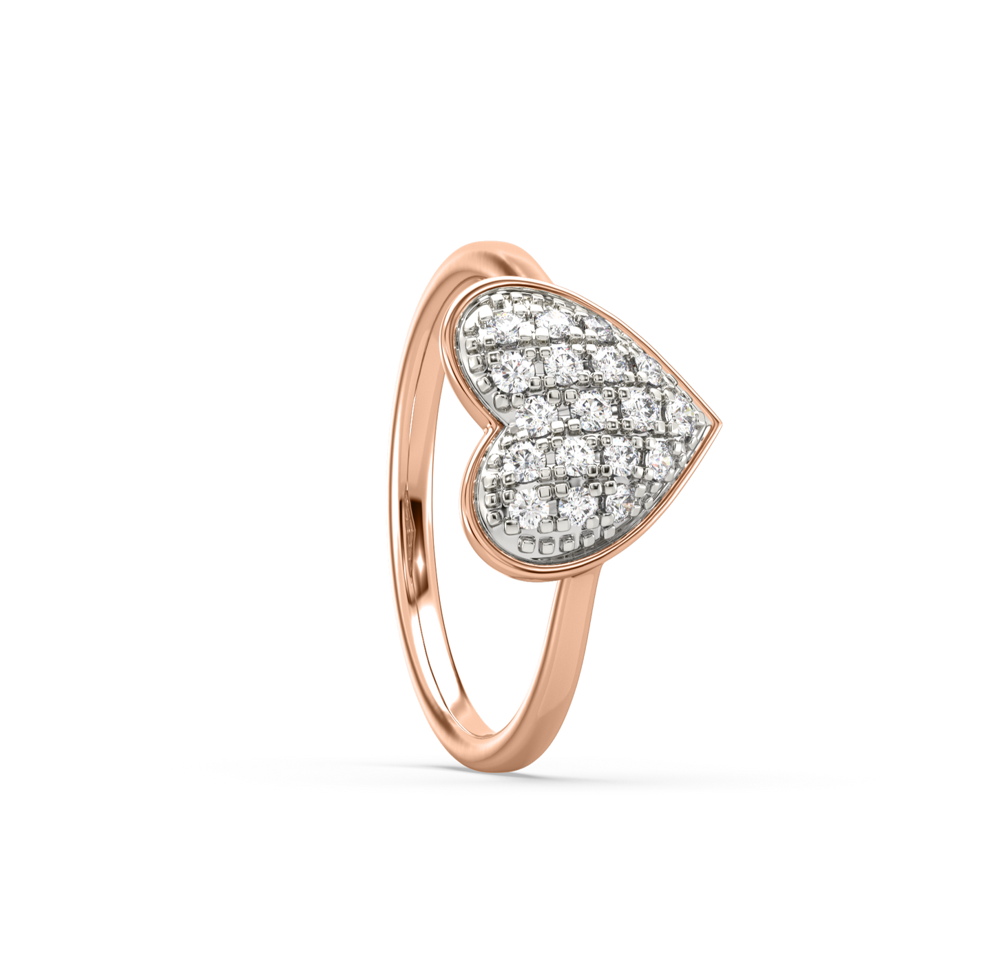 Amy Heart Cluster Diamond Ring