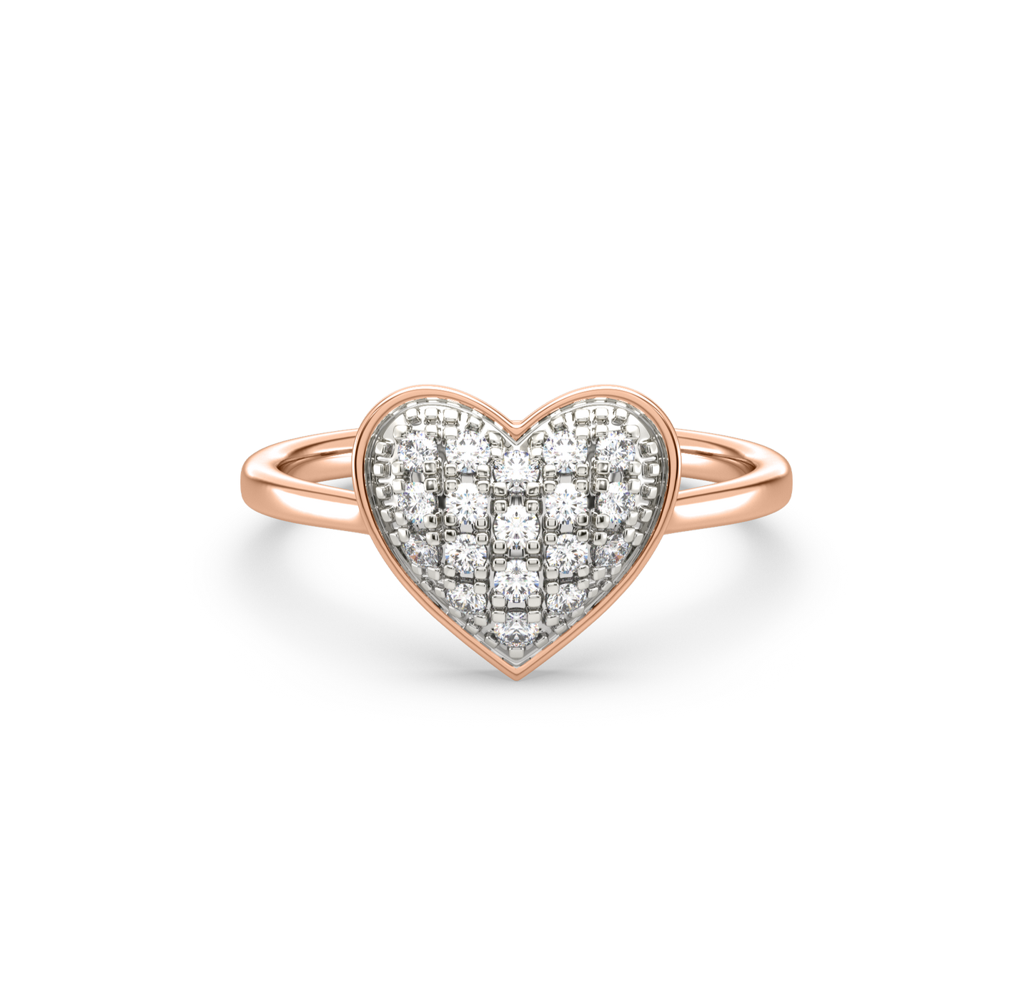 Amy Heart Cluster Diamond Ring