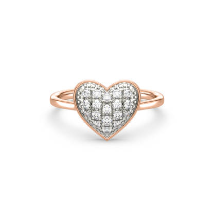 Amy Heart Cluster Diamond Ring