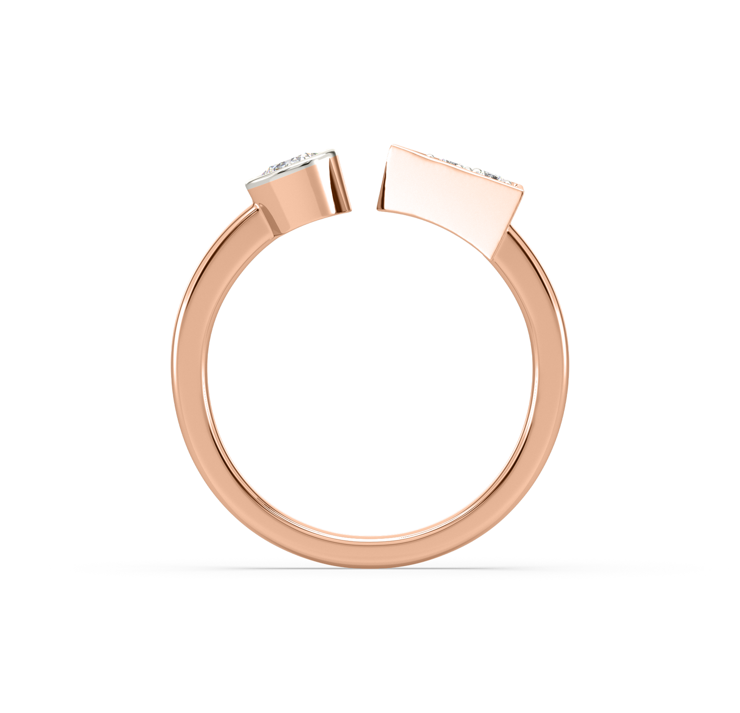 Lydia Open-Arrow Stackable Diamond Ring