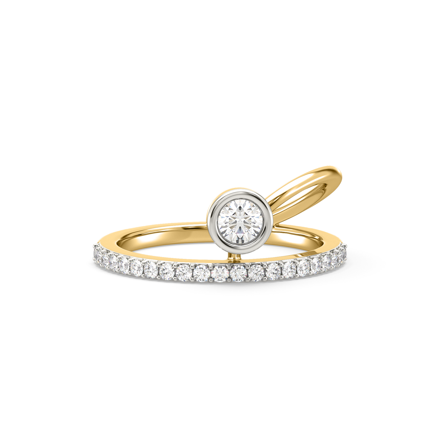 Gia Shooting Star Diamond Ring