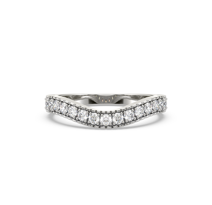 Lily Wave Stackable Diamond Ring