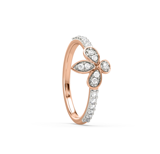 Luna 4-Petal Diamond Ring