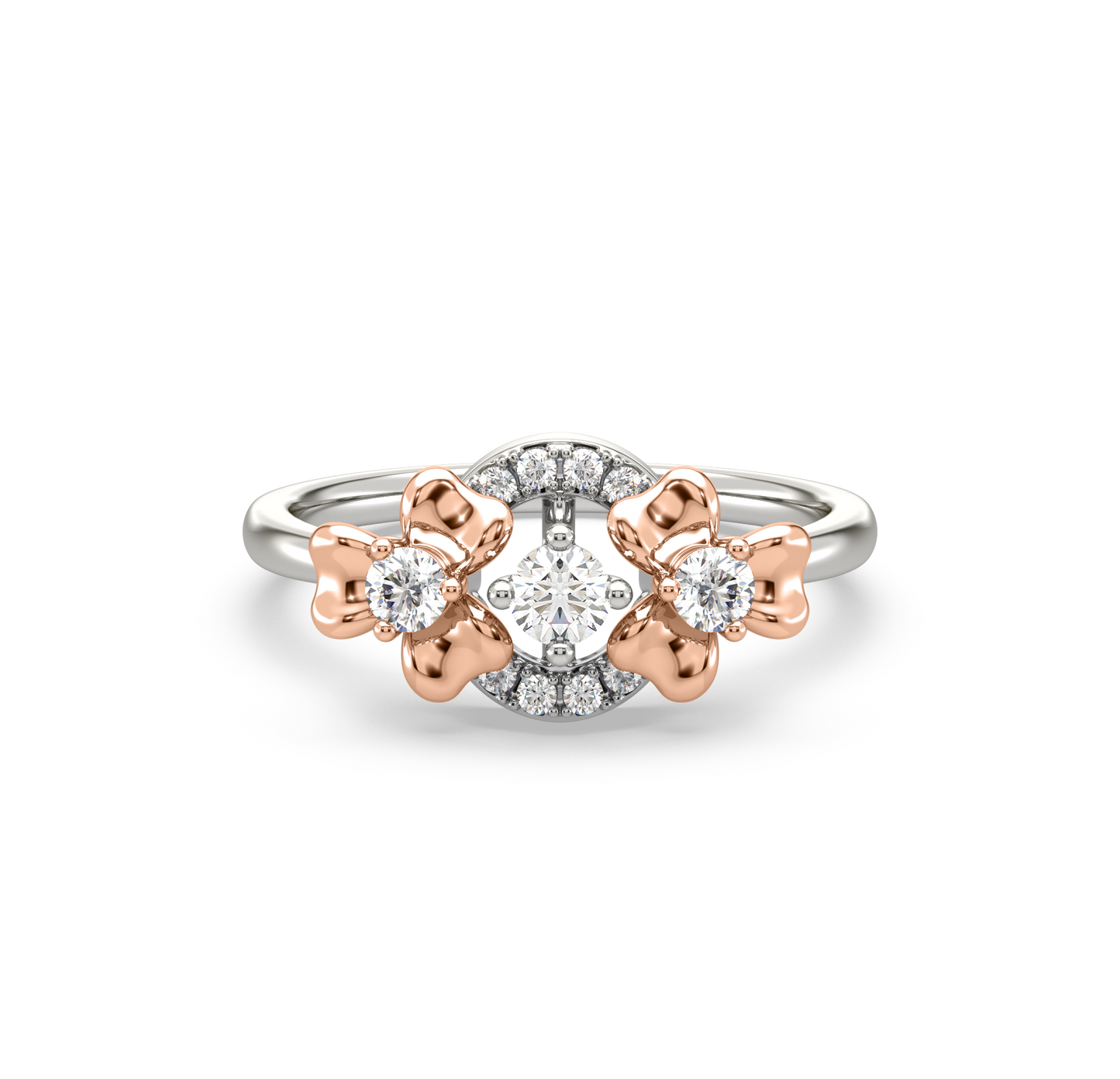 Isabella Floral Orb Diamond Ring