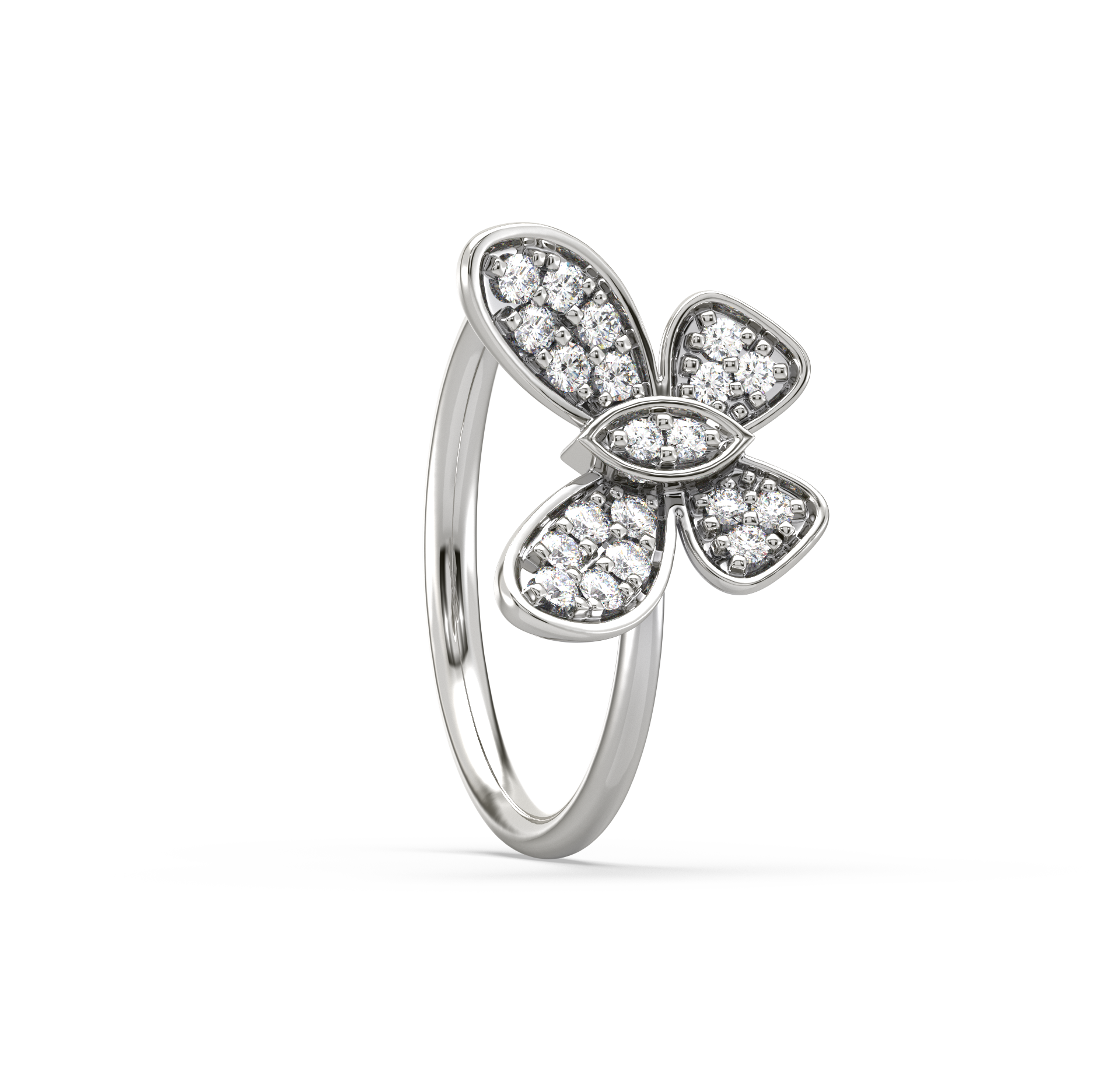 Eva Butterfly Diamond Ring