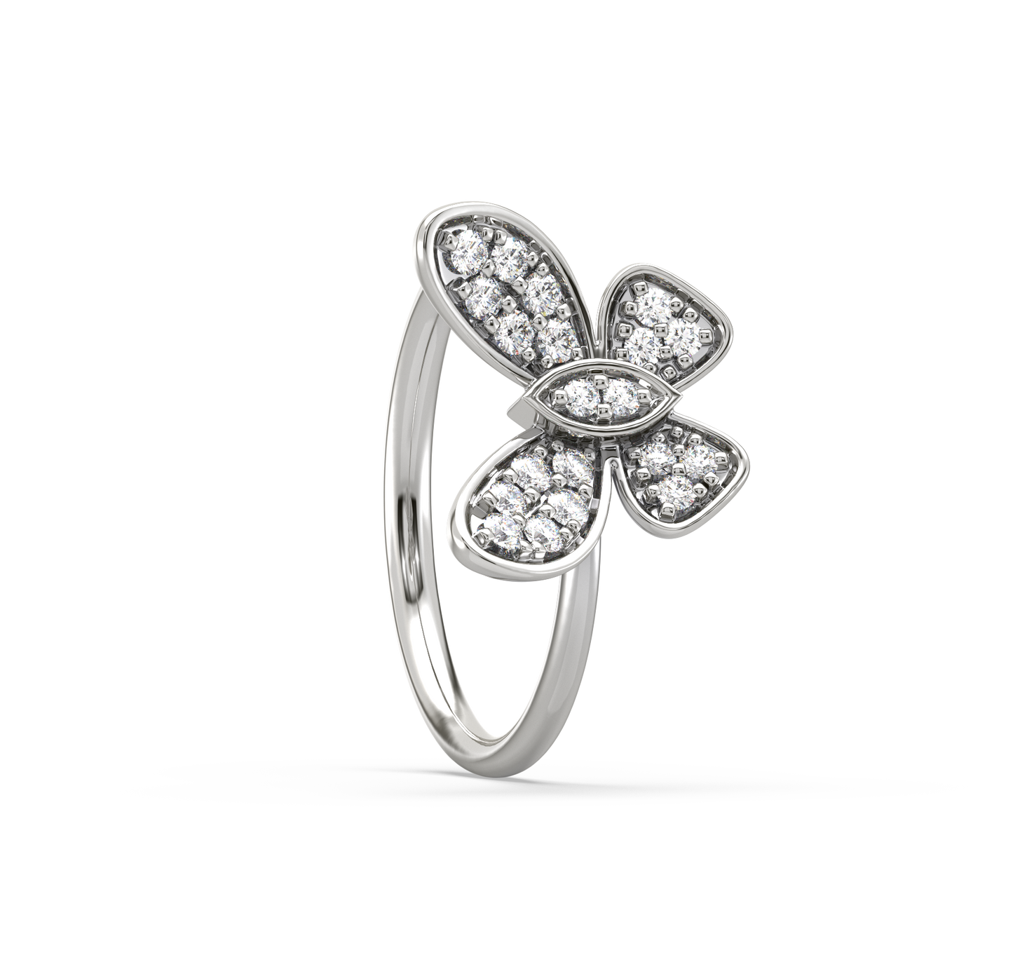 Eva Butterfly Diamond Ring