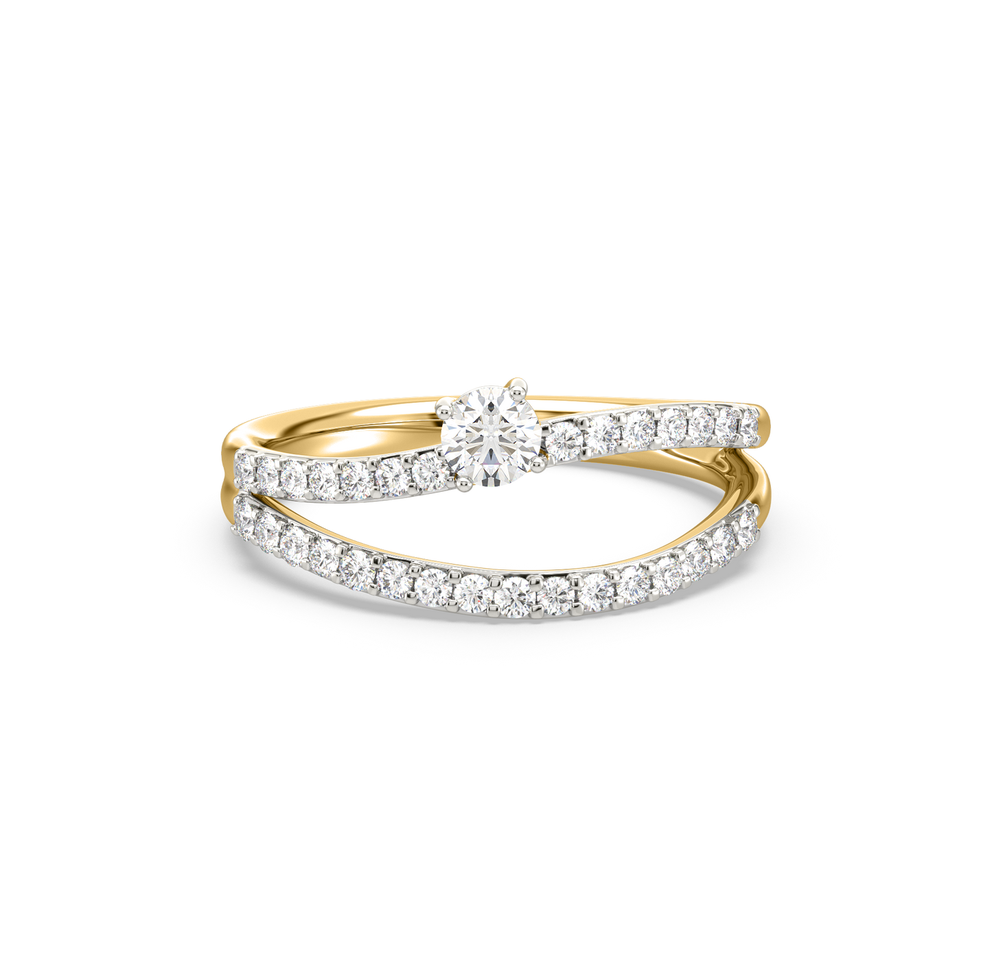 Carol Twin-Band Diamond Ring