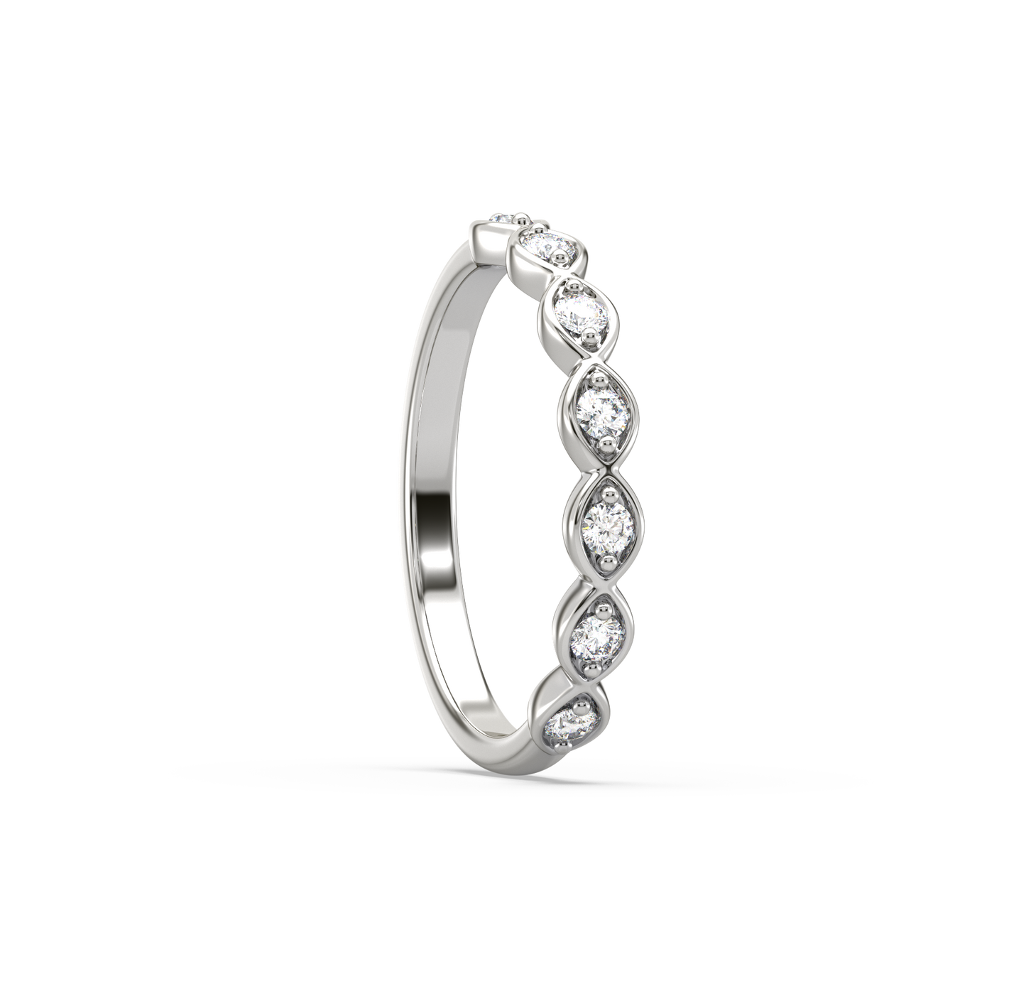 Miley Half Infinity Stackable Ring