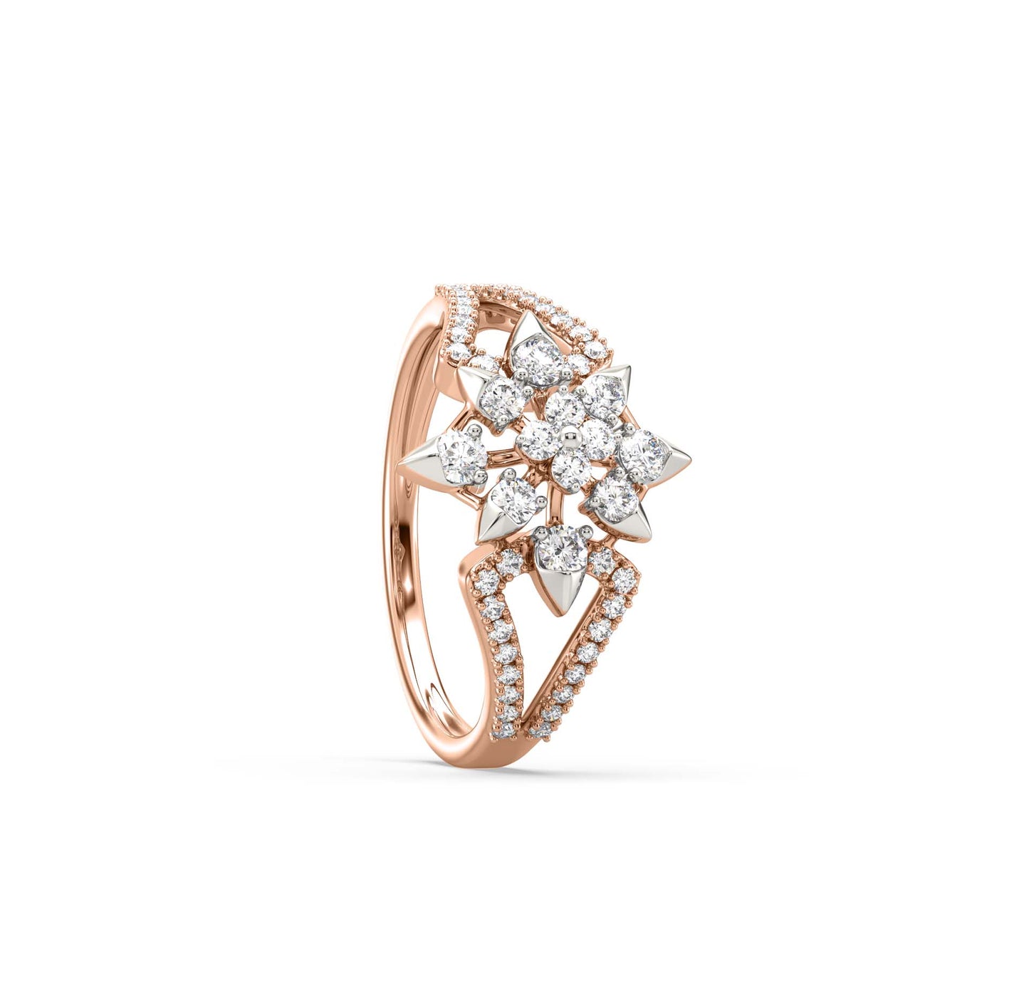 Pringle Flower Diamond Ring