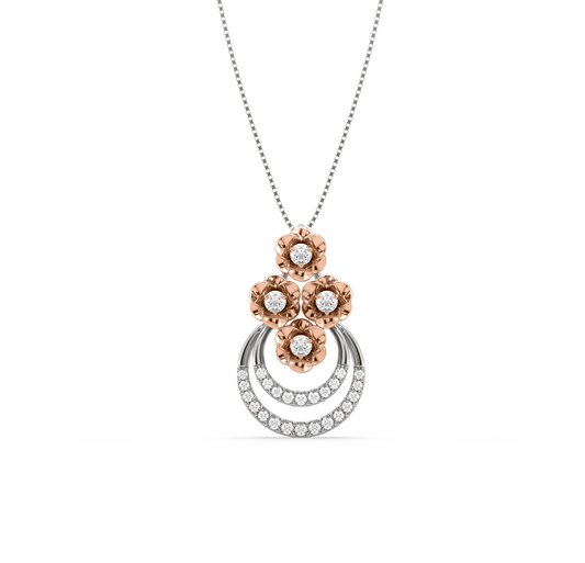 Stacy Flower Diamond Pendant