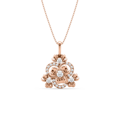 Daisy Bouquet Diamond Pendant