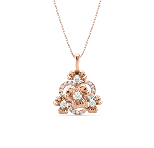 Daisy Bouquet Diamond Pendant