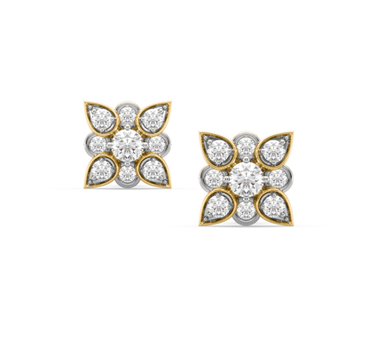 Justine Petal Diamond Studs