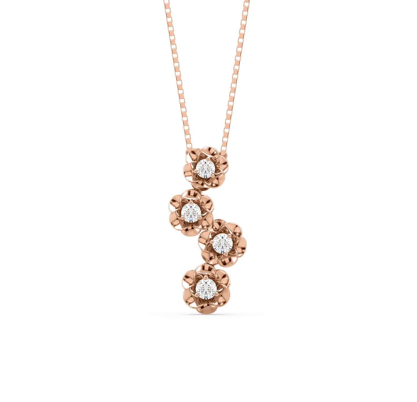 Louisa Flower Diamond Pendant