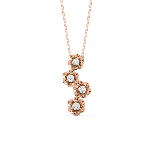 Louisa Flower Diamond Pendant