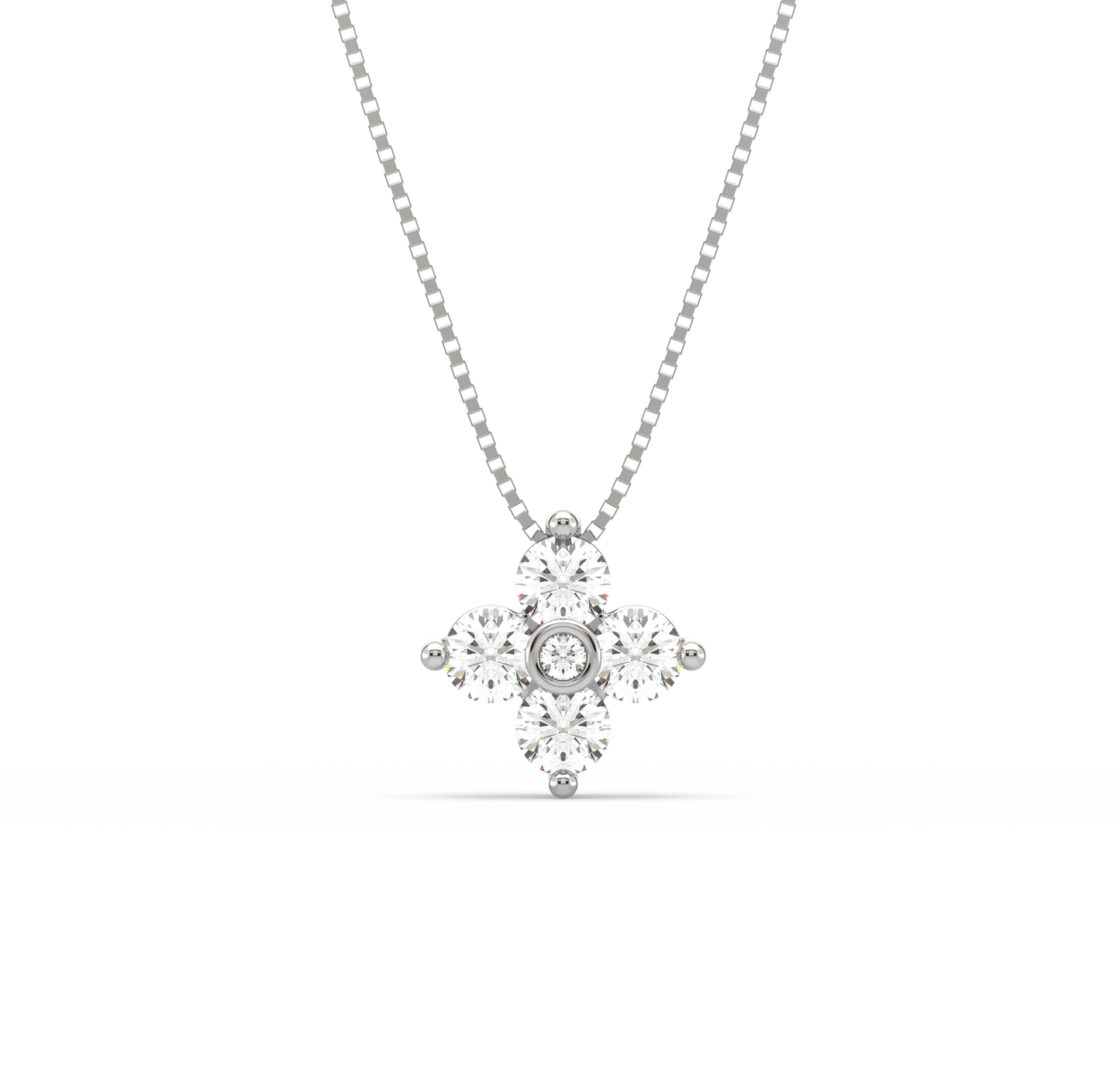 Calee Flower Diamond Pendant