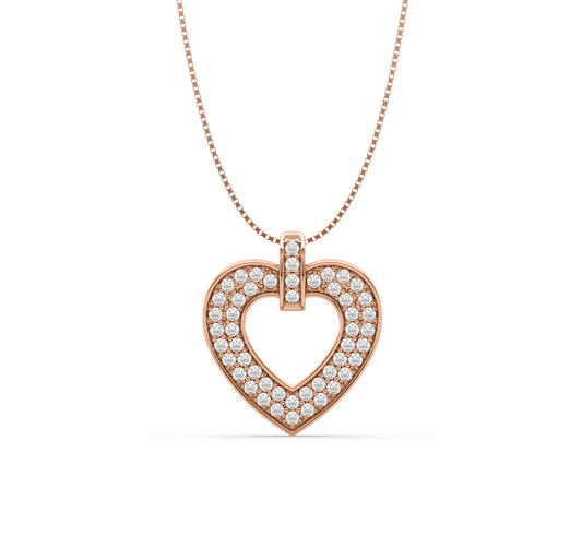 Rachel Heart Diamond Pendant