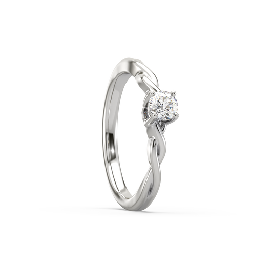 Maya Intertwined Solitaire ring