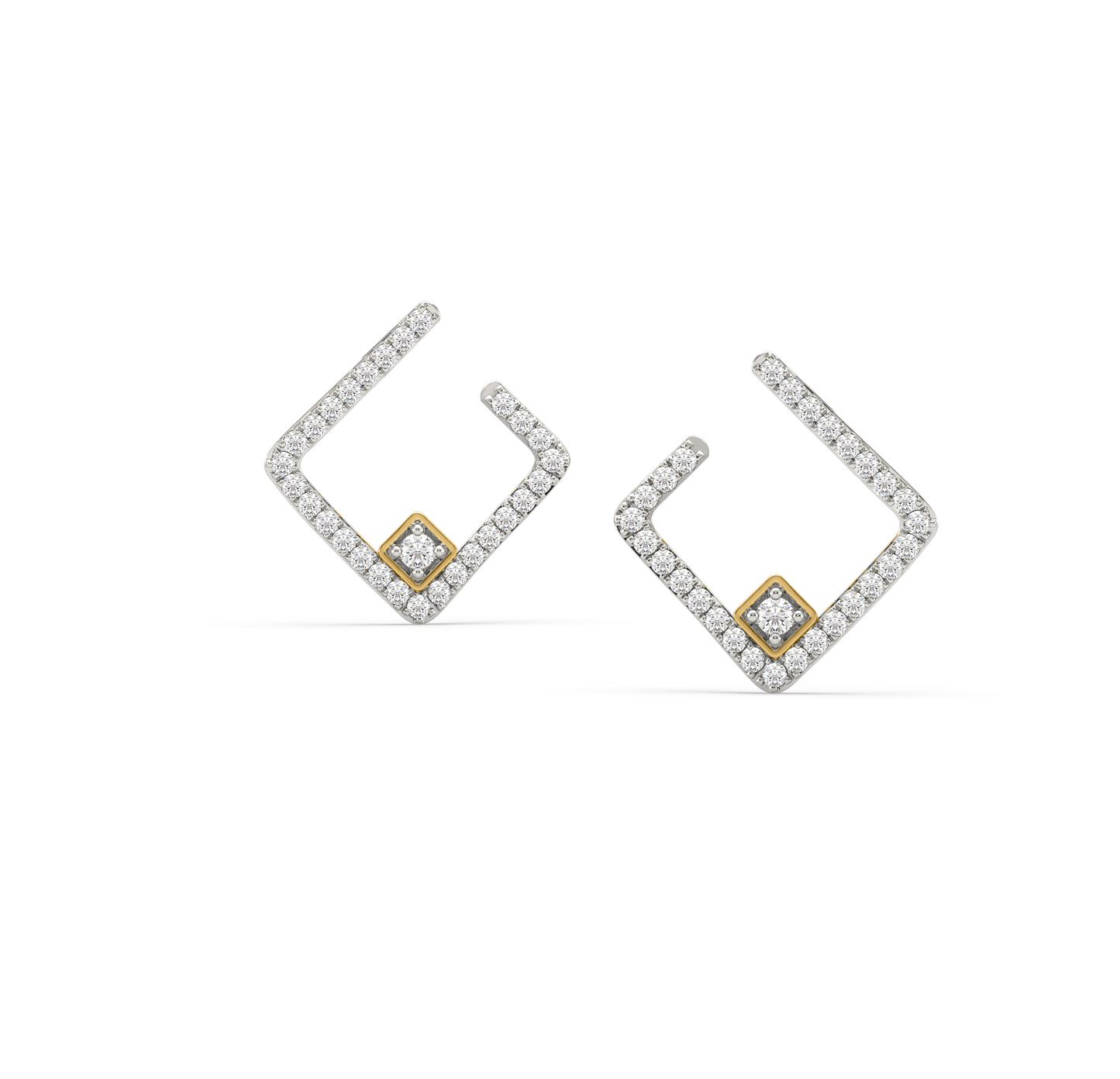 Kara Geometric Diamond Earrings