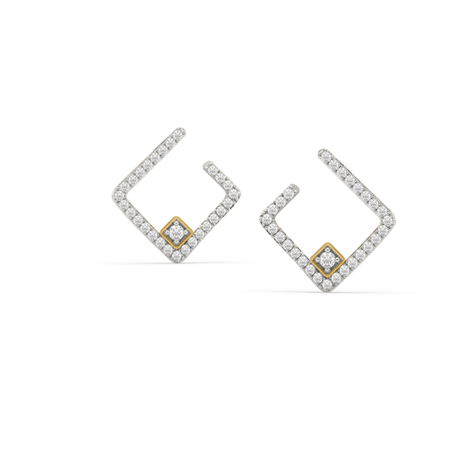 Kara Geometric Diamond Earrings