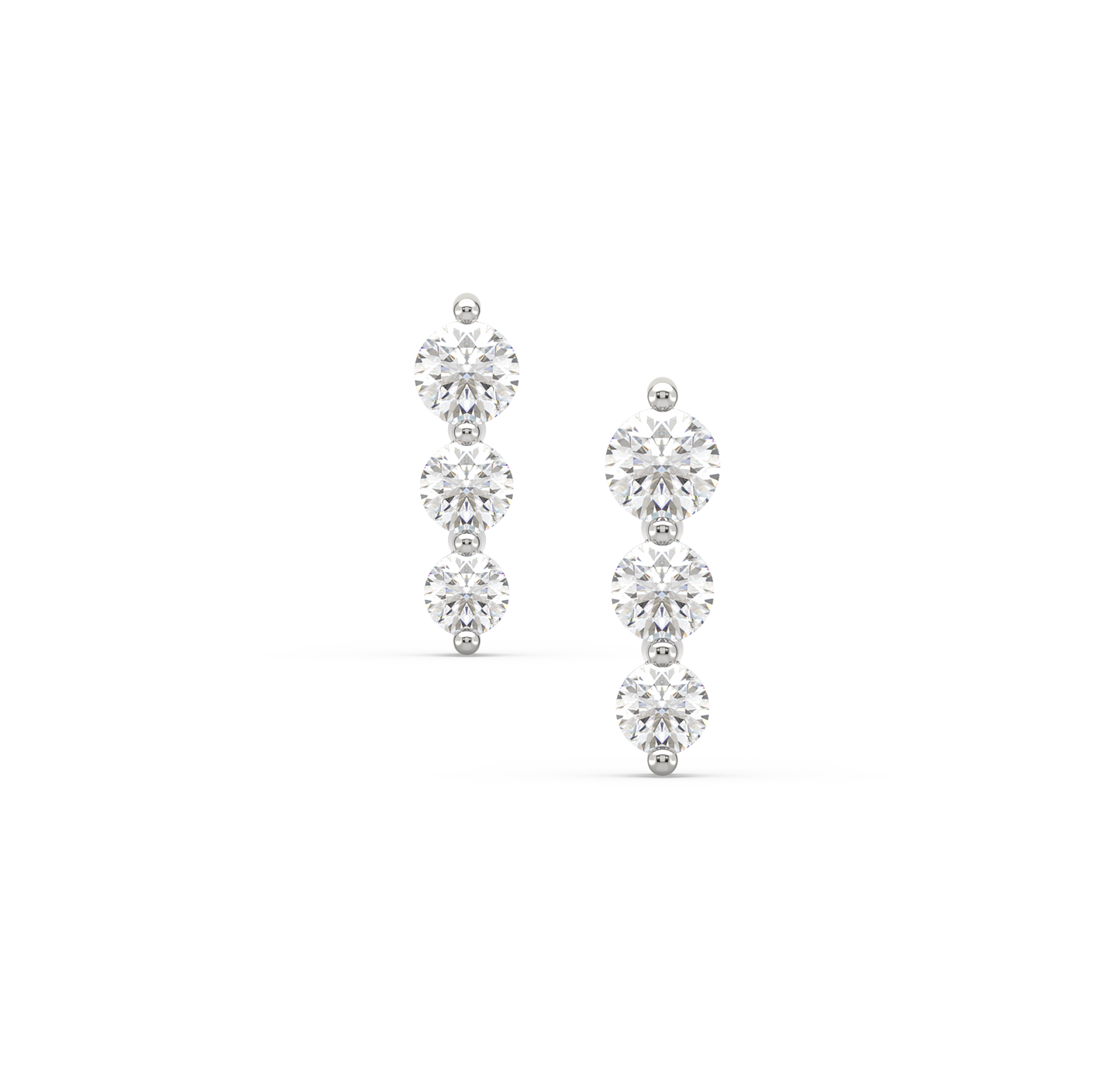 Colette 3 Diamond Stud Earrings